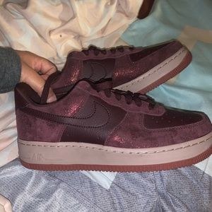 Burgundy AIR FORCES